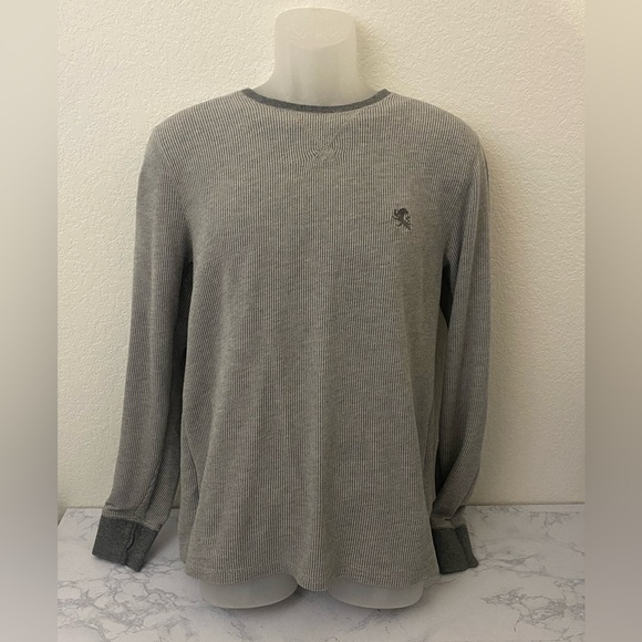 Express Other - Mens Size Medium Express Heathered Gray Cotton Sweater Crew Neck Pullover​​​​
